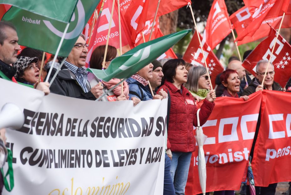 Los empleados de la Seguridad Social protestan contra la "caótica situación" del organismo