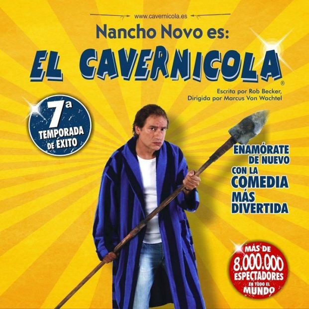 El cavernícola, monólogo de Nancho Novo (http://teatroarlequingranvia.com)