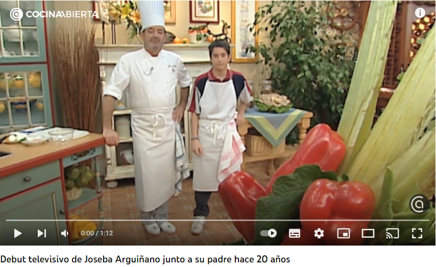 Joseba, el hijo de Karlos Arguiñano, sigue los pasos de su padre y