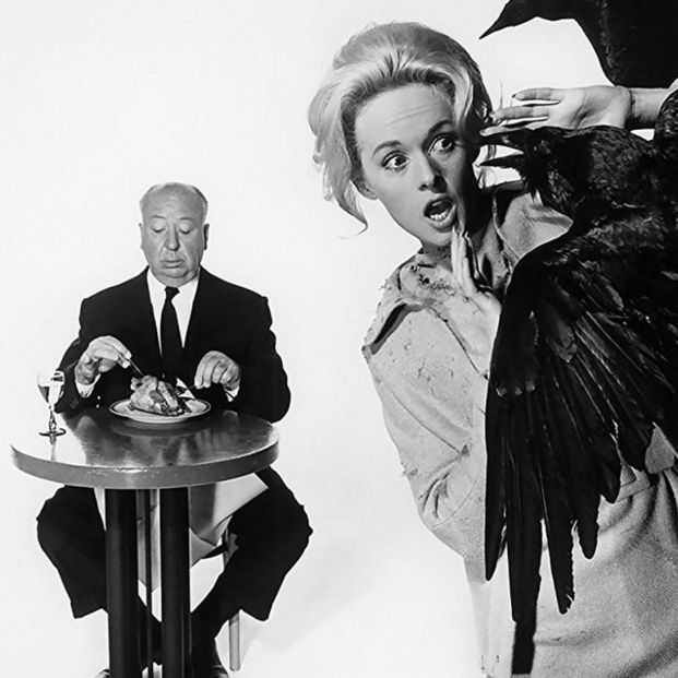Tippi Hedren y Alfred Hitchcock (Universal)