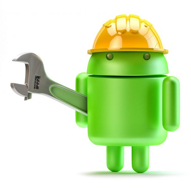 bigstock Android With Adjustable Wrench 50929808