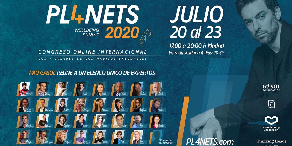 Pau Gasol organiza el congreso Pl4nets Wellbeing Summit Foto: Europa Press