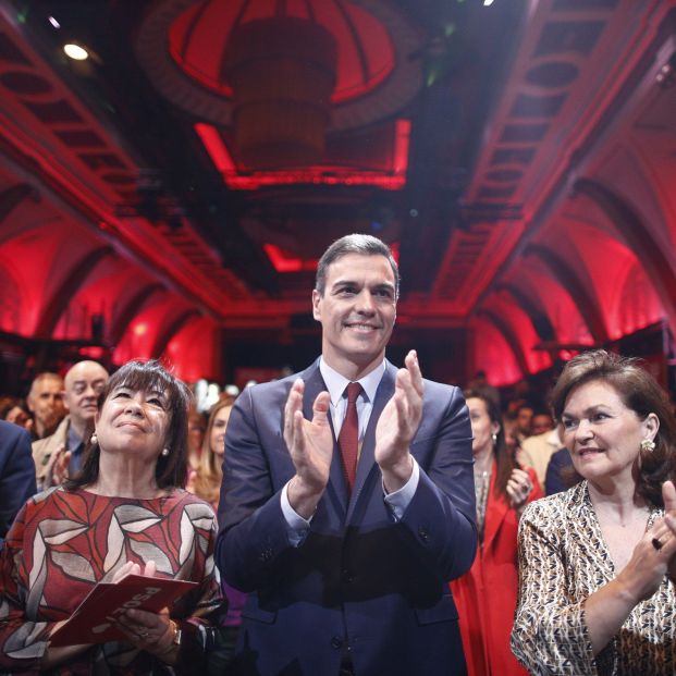 Pedro Sánchez en la presentación del programa electoral del PSOE