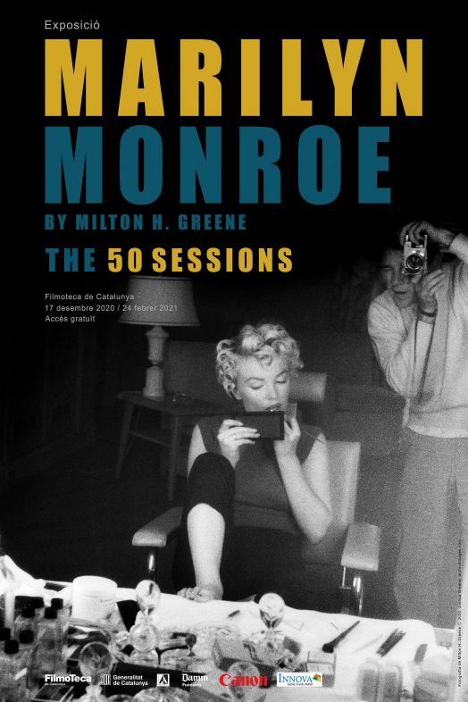Cartel Marilyn Monroe by Milton H. Green. The 50 sessions