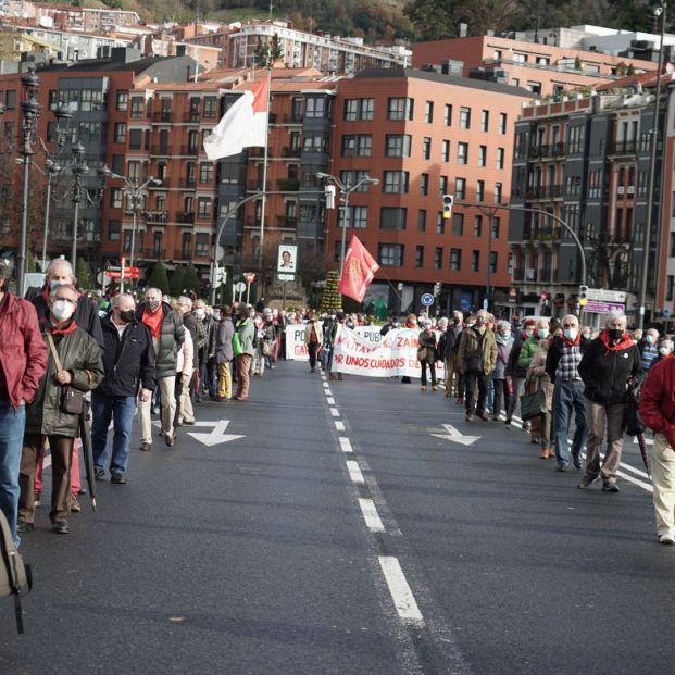 Marcha de pensionistas (H.Bilbao / Europa Press)