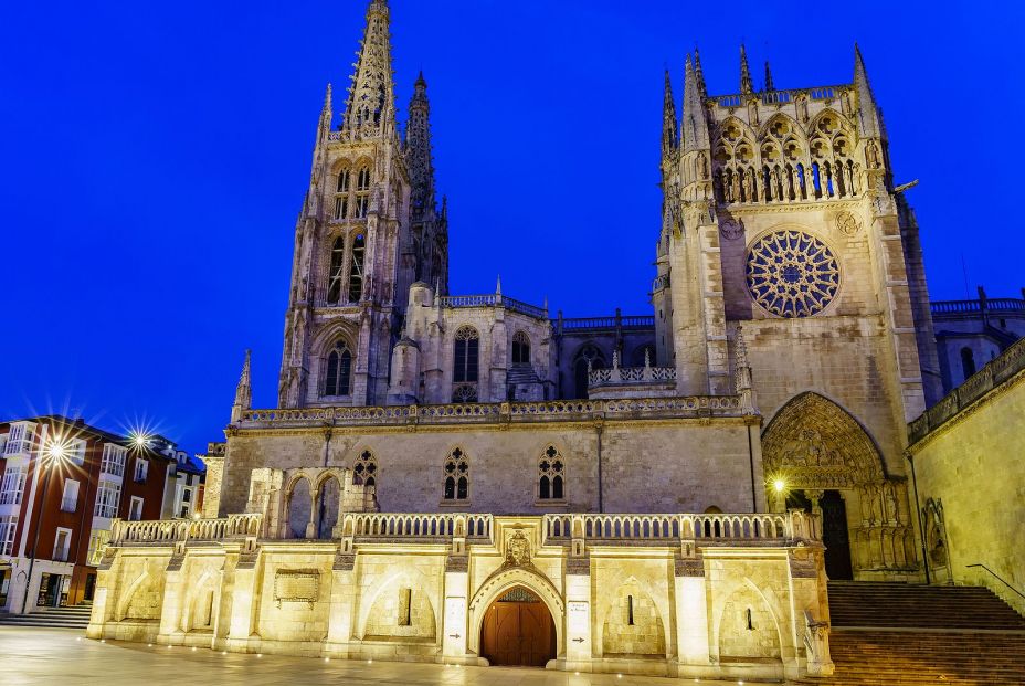 bigstock Gothic Cathedral Of Burgos At  410472718