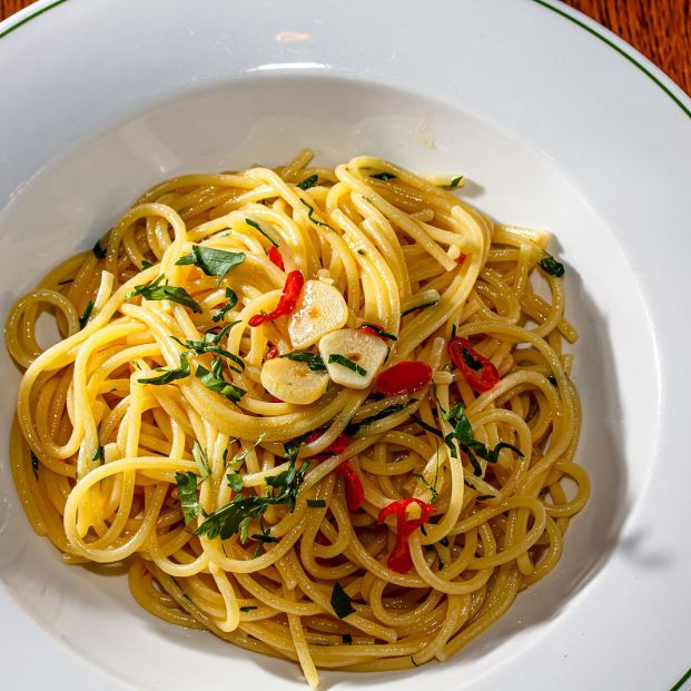 bigstock Spaghetti With Garlic Olive O 388685911