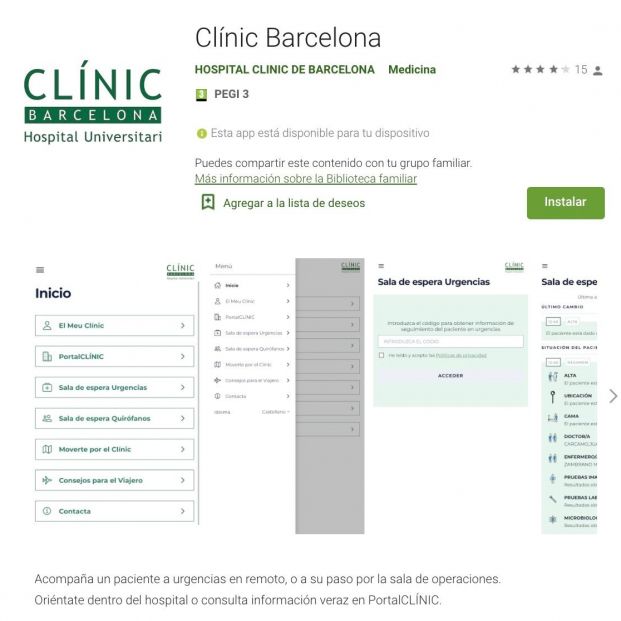 aplicación Global Clínic Barcelona en Google Play