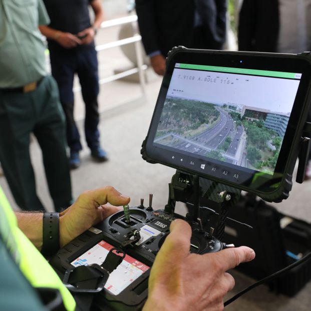 Distribuidos los 39 drones que vigilarán las carreteras españolas este verano. Foto: Europa Press