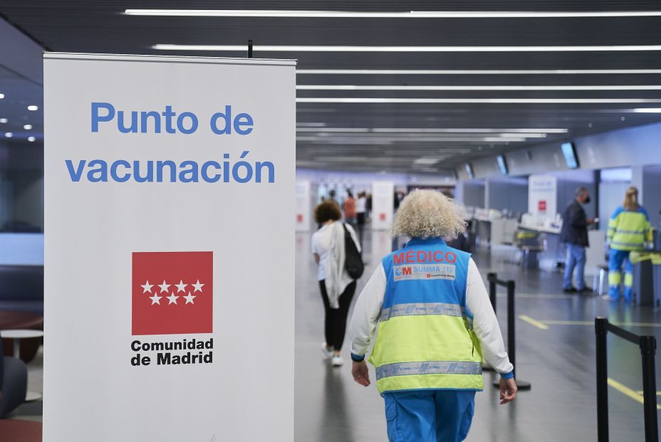 Madrid mantiene la vacunación en el Wanda Metropolitano tras alcanzar un acuerdo con el Atlético. Foto: Europa Press