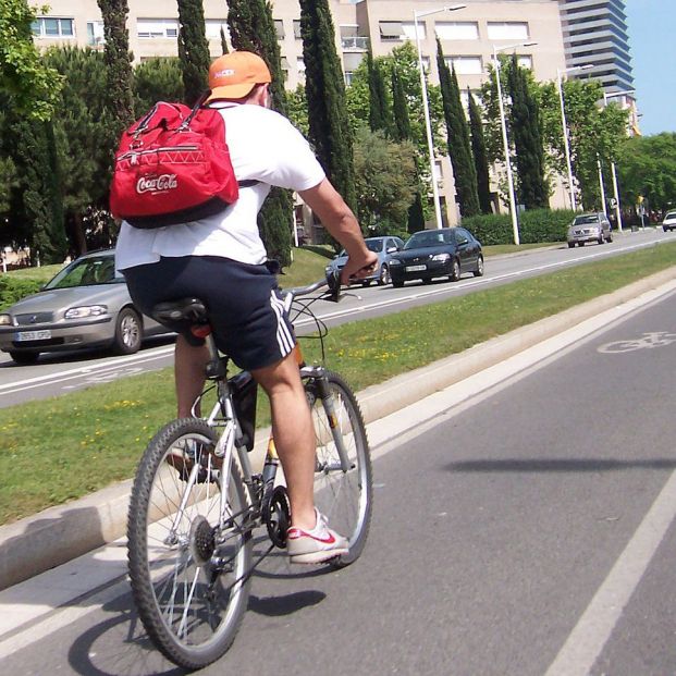 Carril bici en Barcelona (Creative commons)