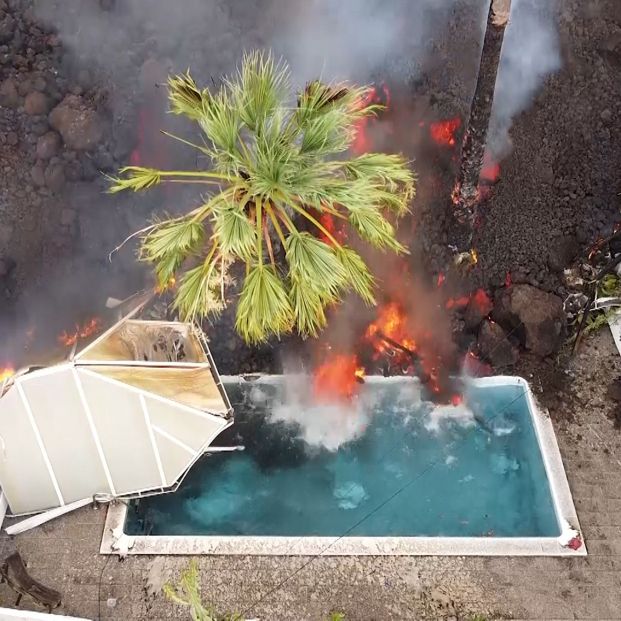 EuropaPress 3949499 imagen aerea lava volcan 20 septiembre 2021 palma santa cruz tenerife islas