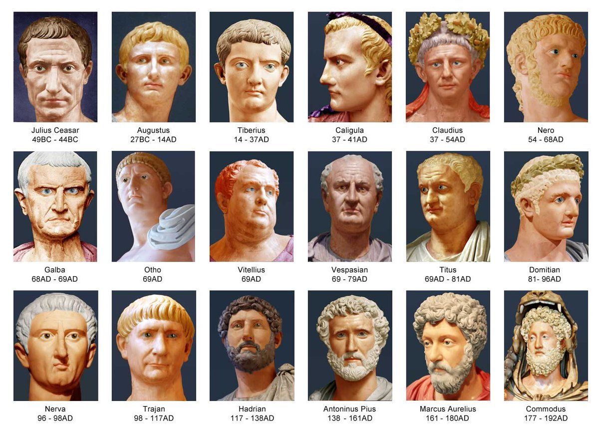 Los reinados de emperadores romanos obedecen a patrones matemáticos. Foto Twitter