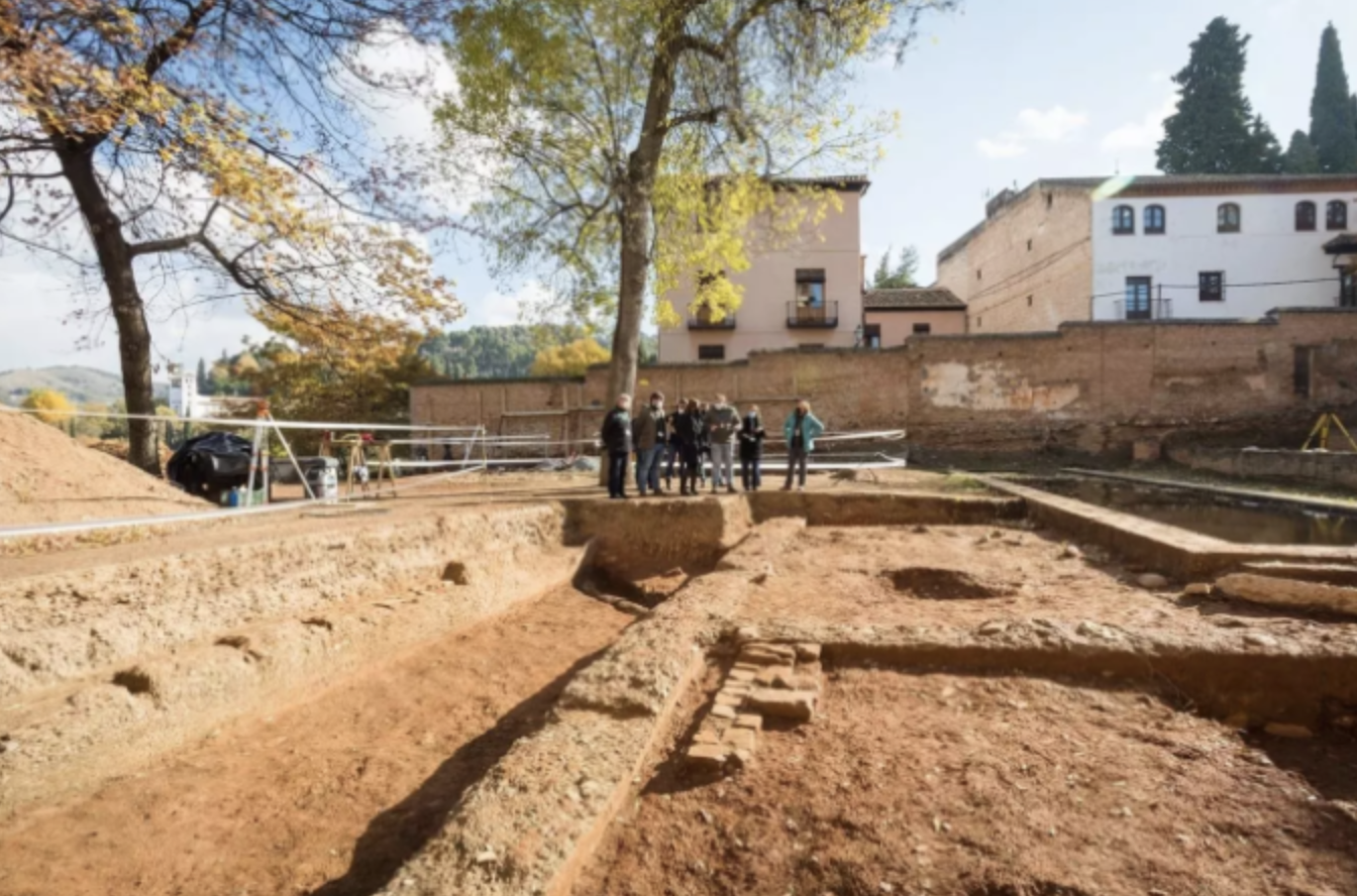Encuentran en la Alhambra una estructura palatina desconocida hasta ahora . Foto: Junta de Andalucía